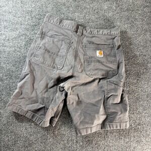 Carhartt Cargo Shorts Mens 30 Gray Canvas Relaxed Fit Workwear Utility Summer
